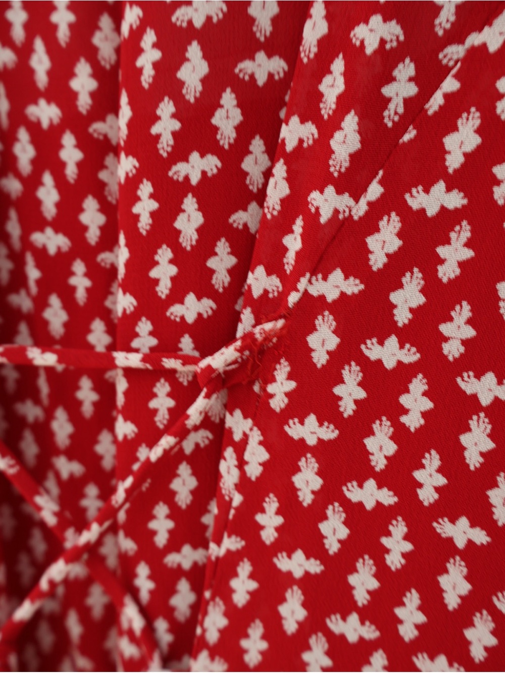 Vintage 90s R&M Richards Flowy Chiffon Floral Maxi Dress Corset Tie Waist Size S - Picture 6 of 10